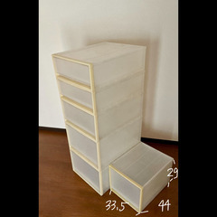 ✨無印用品✨収納ケース5段スタッキング➕1の画像