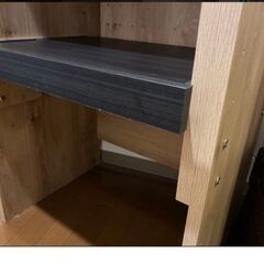 レンジ台　棚 ラック 収納　高さ調節可97.3cm-127cmの画像