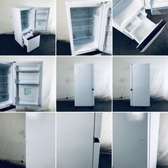 ID:rg221220 ハイセンス Hisense 冷蔵庫 一人暮らし 中古 2023年製 2ドア 162L ホワイト ファン式 右開き HR-D15F  【リユース品：状態B】【送料無料】【設置費用無料】の画像