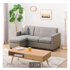 【美品】ニトリ　ソファ　ポケットコイル　3人掛けの画像