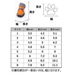 【完売品・雨・雪用】犬靴ドックブーツ　アウトドア用（1）　滑り止め/反射材付きの画像