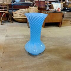 Demain ドマン 花瓶 フラワーベース 大きめ 置物 オブジェ ガラス イタリア製　/UJ-1382 2Fの画像