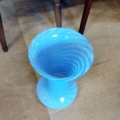 Demain ドマン 花瓶 フラワーベース 大きめ 置物 オブジェ ガラス イタリア製　/UJ-1382 2Fの画像