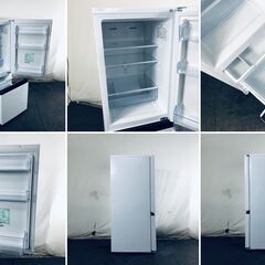 ID:rg221222 ハイセンス Hisense 冷蔵庫 一人暮らし 中古 2024年製 2ドア 162L ホワイト ファン式 右開き HR-D15F  【リユース品：状態A】【送料無料】【設置費用無料】の画像