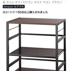 【取引終了】キャスター付きラックの画像