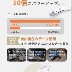 【新品】SDカードリーダー iphone アンドロイド 全対応 専用アプリ不要の画像