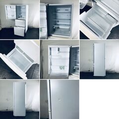 ID:rg221223 【自社配送エリア内限定】パナソニック Panasonic 冷蔵庫 ファミリー 中古 2019年製 3ドア 335L ホワイト ファン式 左開き NR-C340CL-W  【リユース品：状態B】【送料無料】【設置費用無料】の画像