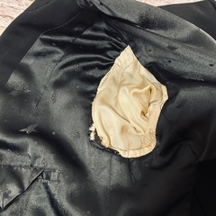 【Karas・ウール100%】羊毛製品　フォーマルスーツ　メンズ　ブラックの画像