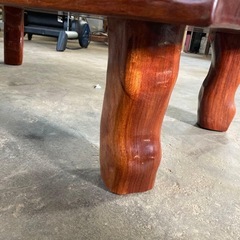 天然木 高級ブビンガ 一枚板 座卓 テーブルの画像