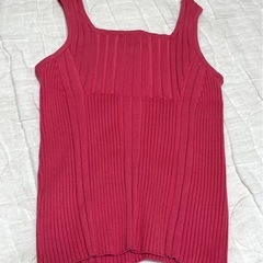 スクエアネックリブタンクの画像