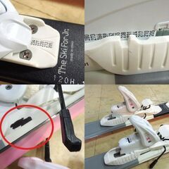 P-PRITY ジュニア カービングスキー 120cm ポール付き 3点セット ピンク系 LOOK 調整ビンディング付き板 札幌市 新道東店の画像