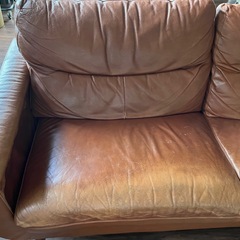 商談中 レザーソファー　3人掛け の画像