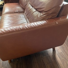 商談中 レザーソファー　3人掛け の画像