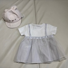 【新品未使用】帽子50cmと半袖80サイズの画像