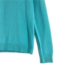 美品 ARCHIVIO アルチビオ ブランドロゴ 秋冬 AW 長袖ニット カシミヤ ライトブルー レディース 36(S) ゴルフウェア【古着】【中古】の画像