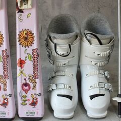 お引取り限定 ロシニョール カービングスキー4点セット 板140cm ブーツ24.5cmの画像