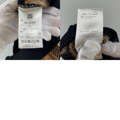 美品 PEARLY GATES パーリーゲイツ チェック 秋冬 AW 長袖ニット ポリエステル/コットン ブラウン レディース 0(S) ゴルフウェア【古着】【中古】の画像