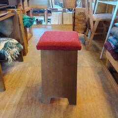 レトロ ミシン椅子 スツール 木製 イス いす インテリアに　/UJ-1383 2Fの画像