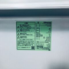 ID:rg221235 ハイセンス Hisense 冷蔵庫 一人暮らし 中古 2024年製 2ドア 124L ブラック 直冷式 右開き HR-K12HB  【リユース品：状態B】【送料無料】【設置費用無料】の画像