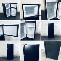 ID:rg221235 ハイセンス Hisense 冷蔵庫 一人暮らし 中古 2024年製 2ドア 124L ブラック 直冷式 右開き HR-K12HB  【リユース品：状態B】【送料無料】【設置費用無料】の画像