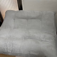 ローソファ 2人掛けソファ リクライニングの画像