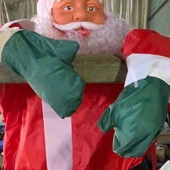 クライミングサンタクロース　屋外装飾の画像