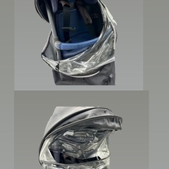 自転車チャルシートのレインカバーの画像