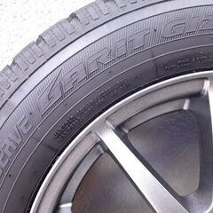スタッドレスタイヤ＆アルミ　185/65R15　PCD100-4H 2021年製 バリ山の画像