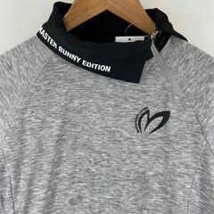 美品 MASTER BUNNY EDITION マスターバニーエディション ブランドロゴ 秋冬 AW 長袖シャツ ポリエステル/ウール グレー レディース 0(S) ゴルフウェア ハイネックカットソー【古着】【中古】の画像