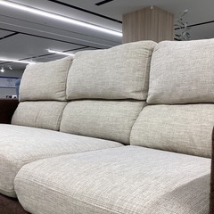 【トレファクピエリ守山店】【取りに来られる方限定】2人掛けソファ　ファブリックの画像