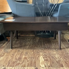 ローテーブル🌿木製🪵リビングテーブルセンターテーブル引き出し付き❣️家具収納机つくえ幅90.1cm奥行き45.1cm高さ40.3cmダークブラウンの画像