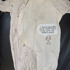 スヌーピー　長袖ロンパース　50〜70 の画像