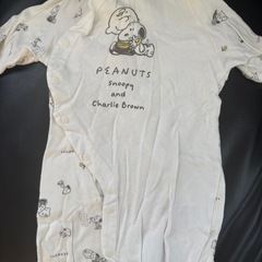 スヌーピー　長袖ロンパース　50〜70 の画像