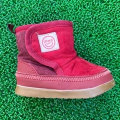 イフミー ムートンブーツ ボア ベビーブーツ 赤13.5cm 茶色13cmの画像