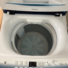 ハイアール(Haier)  JW-U55LK(AK) 全自動洗濯機5.5KG  リサイクルショップ宮崎屋　住吉店25.11.19の画像
