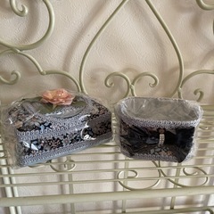 小物入れ　ウエットティッシュケースもお揃いの柄がありますの画像