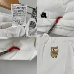 極美品 ARCHIVIO アルチビオ 中綿ショートパンツ 刺繍 秋冬 AW ショートパンツ ポリエステル ホワイト レディース 38(M) ゴルフウェア【古着】【中古】の画像