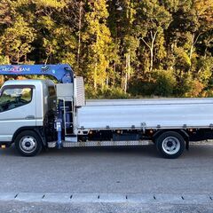 【K-0041】三菱ふそう　キャンター　FE83DGN　トラック　平成16年式　タダノ　ZR263　3段フックインクレーン　最大積載量3t　茨城県の画像