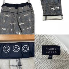 極美品 PEARLY GATES パーリーゲイツ チェック 秋冬 AW パンツ ナイロン/ポリエステル グレー レディース 00(SS) ゴルフウェア【古着】【中古】の画像