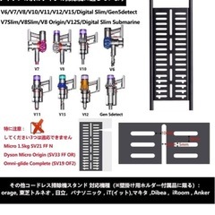 ダイソン多機能掃除機壁掛け収納スタンド（ホワイト）の画像