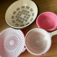 【値下げしました】ざる　水切り　３点セットの画像