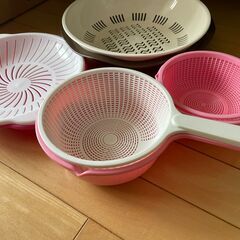 【値下げしました】ざる　水切り　３点セットの画像