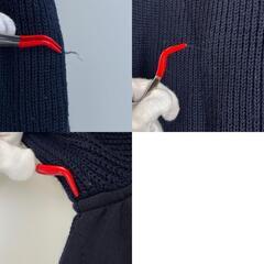 美品 St Andrews セントアンドリュース ニットブルゾン ブランドロゴ 秋冬 AW ブルゾン ナイロン/ポリウレタン ネイビー メンズ M ゴルフウェア【古着】【中古】の画像