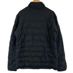 美品 DESCENTE GOLF デサント ゴルフ ブランドロゴ 秋冬 AW ダウンジャケット ポリエステル ブラック メンズ 0 フルジップアップアウター　ゴルフウェア【古着】【中古】の画像