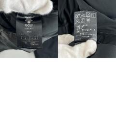 美品 DESCENTE GOLF デサント ゴルフ ブランドロゴ 秋冬 AW ダウンジャケット ポリエステル ブラック メンズ 0 フルジップアップアウター　ゴルフウェア【古着】【中古】の画像