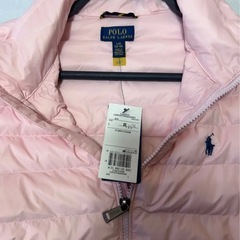 新品 ラルフローレン POLO ポロ ダウンジャケット ピンク12-14 L 身長150 胸囲70〜78 正規品 タグ付きの画像