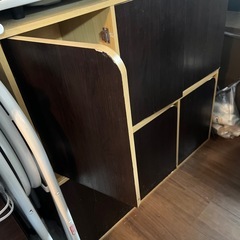 【決まりました】カラーボックス（扉付き）✖️2の画像