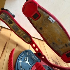 FLUX スノーボード ビンディング レッド　赤　市松模様の画像