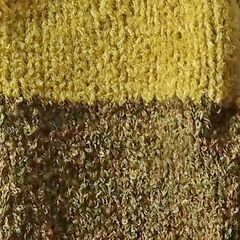 手編みハンドウォーマー　秋色ミトンの画像