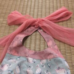 【MARLMARL】フラミンゴ柄お食事エプロン(80-90cm)の画像